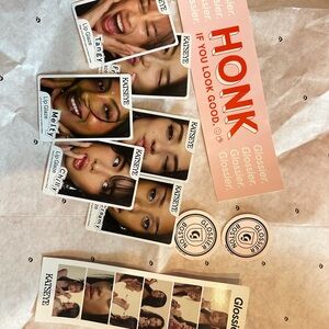 Glossier stickers RESERVED